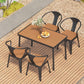 Modern Style Table Set 1/2/5/7 Pieces Dining Set for Outdoor Clearhalo 'Dining Room Sets' 'Dining Tables & Seating' 'dining_room_set' 'furn' 'furn_dining_room_set' 'Furniture' 'Kitchen & Dining Furniture' 1200x1200_375bcac6-d4e8-4e28-bccf-a99dbfb8d6ff
