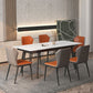 Contemporary Style Extendable Table Stone Rectangle Dining Table for Dining Room Clearhalo ' dining_table' 'Dining Tables & Seating' 'Dining Tables' 'furn' 'furn_dining_table' 'Furniture' 'furniture_dining_table' 'Kitchen & Dining Furniture' 'kitchen&dining_furn' 'kitchen' 'kitchen_dining_table' 1200x1200_375c07f1-dfd6-4d73-81d8-b3179ab56912