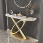 Console in ardesia glam Tabella 11,8 "W Half Moon Reshent Console