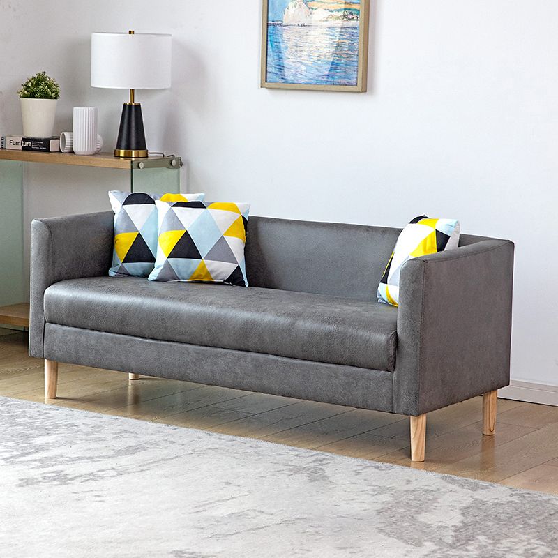 23.23" H Tuxedo Arm Sofa with Tight Back Sofa for Living Room, Apartment Clearhalo 'furn' 'furn_sofas' 'Furniture' 'furniture_sofas' 'kitchen' 'kitchen_sofas' 'Living Room Furniture' 'Sofa' 'sofas' 1200x1200_37613543-d137-407b-be0c-1cd531bbef00
