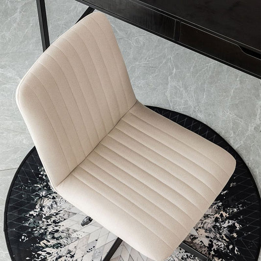 Silla de oficina sin brazo altura del asiento ajustable sin angustia silla de escritorio ergonómico