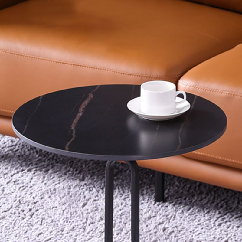 Modern Marble Top End Table 3 Mental Legs Sofa Side End Table for Living Room Clearhalo 'Coffee & Accent Tables' 'End & Side Tables' 'end_side_table' 'end_side_tables' 'furn' 'furn_end_side_tables' 'Furniture' 'furniture_end_side_table' 'Living Room Furniture' 1200x1200_3762d57c-c218-4c4a-afde-9b06824f3aa4