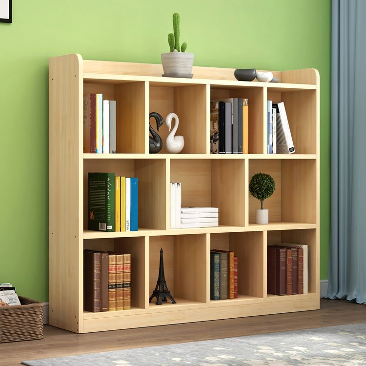 Solid Wood Bookshelf Contemporary Style Natural Bookcase for Study Room Office Clearhalo 'Bookcases' 'furn' 'furn_bookcases' 'Furniture' 'Office Furniture' 1200x1200_37630d10-8d45-40ce-9107-f9a42b1b4db6