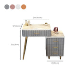 Set di sgabelli da toeletta lussuoso per trucco a specchio illuminato