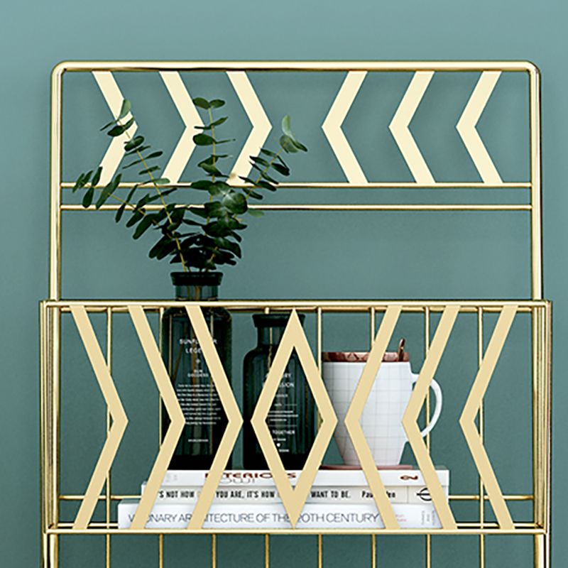 Metal 2 estante estante de libros 13.4 "w estante de libro moderno cerrado vertical