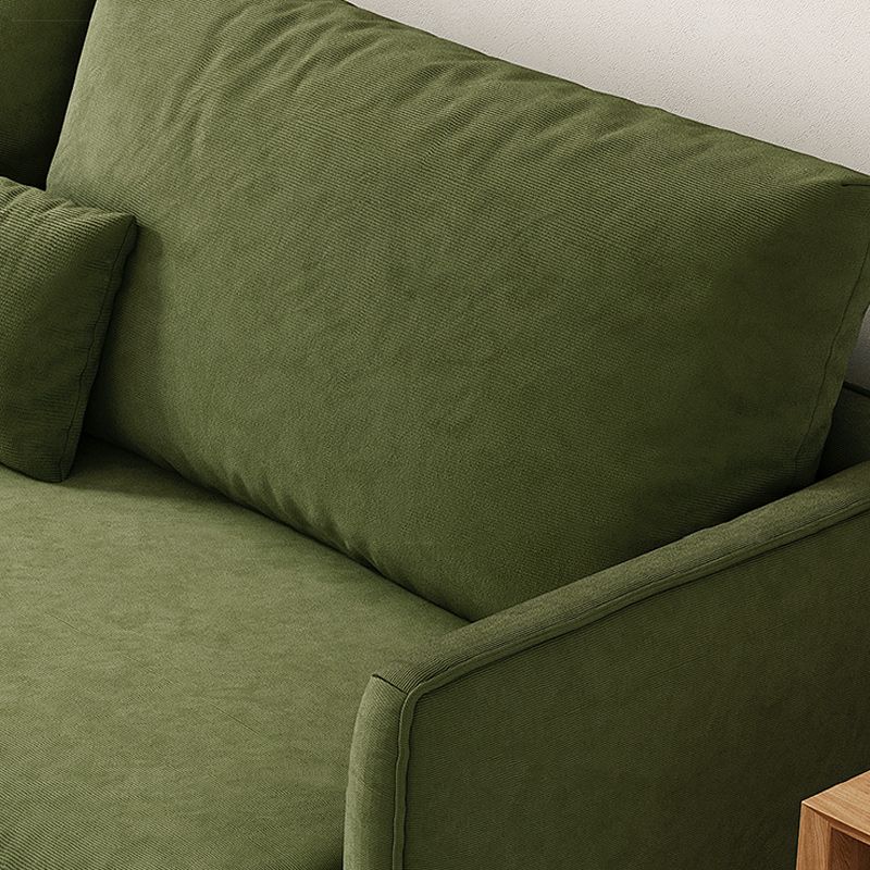 Velvet Flared Arm Sofa Loose Back 35.4"W Modern Sofa for Living Room Clearhalo 'furn' 'furn_sofas' 'Furniture' 'furniture_sofas' 'kitchen' 'kitchen_sofas' 'Living Room Furniture' 'Sofa' 'sofas' 1200x1200_3765dd07-97f0-4f06-bdd5-1dd8cfc9946a