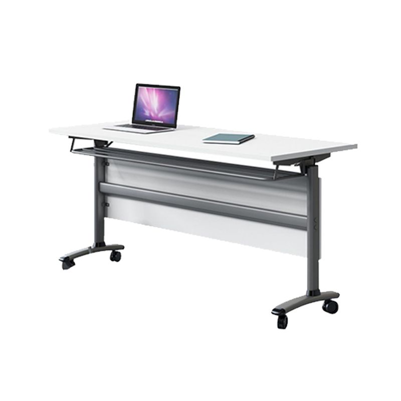 Wooden Modern Style Writing Desk T-Shape Base Office Table with 2-Legs for Office Clearhalo 'furn' 'furn_office_desk' 'Furniture' 'Office Desks' 'Office Furniture' 'office_desk' 1200x1200_37660b63-84c9-40b0-9b6a-b6db061395d0