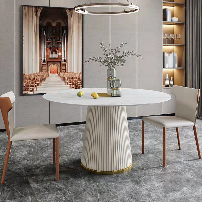 Modern Sintered Stone Dining Table Set 1/3/5/7 Pieces Dining Set for Home Clearhalo 'Dining Room Sets' 'Dining Tables & Seating' 'dining_room_set' 'furn' 'furn_dining_room_set' 'Furniture' 'furniture_dining_room_set' 'Kitchen & Dining Furniture' 1200x1200_3766a8f2-d705-4ace-8f66-020d8c8c37dc