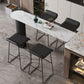 White Modern Style Table in Faux Marble and Metal Milk Tea Shop Bar Table Clearhalo 'Bar Furniture' 'Bar Tables' 'bar_tables' 'furn' 'furn_bar_tables' 'Furniture' 'furniture_bar_tables' 'Kitchen & Dining Furniture' 1200x1200_37674d0e-237d-4afb-837f-5295e476605a