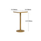 Glam Faux Marble Bistro Table Indoor Gold Steel Bar Dining Table with Single Pedestal Clearhalo 'Bar Furniture' 'Bar Tables' 'bar_tables' 'furn' 'furn_bar_tables' 'Furniture' 'furniture_bar_tables' 'Kitchen & Dining Furniture' 1200x1200_37676d12-6f9d-43e2-b3cb-fa4fdae487b2