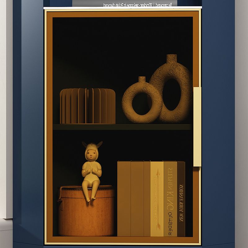 15.74" Wide Wood Corner Accent Cabinet with 2 Door Contemporary Side Cabinet Clearhalo 'Cabinets & Chests' 'cabinets_chests' 'furn' 'furn_cabinets_chests' 'Furniture' 'Living Room Furniture' 1200x1200_3767ed0f-d9e0-450a-bb50-3522cfb672fd