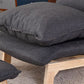 Chaise de linge 23,6 "L x 31,6" W x 31,4 "Chaise honvertible pour le salon