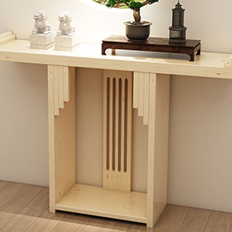 Tavolo della console del rettangolo di pino Mid-secolo moderno da 12 "W tavolo accento per Hall