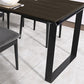 Black Pine Wood Modern Dining Table Set 1/5/7 Pcs Dinette Set for Home Clearhalo 'Dining Room Sets' 'Dining Tables & Seating' 'dining_room_set' 'furn' 'furn_dining_room_set' 'Furniture' 'Kitchen & Dining Furniture' 1200x1200_376e7025-f982-44b1-bf25-ed63e4fb7490