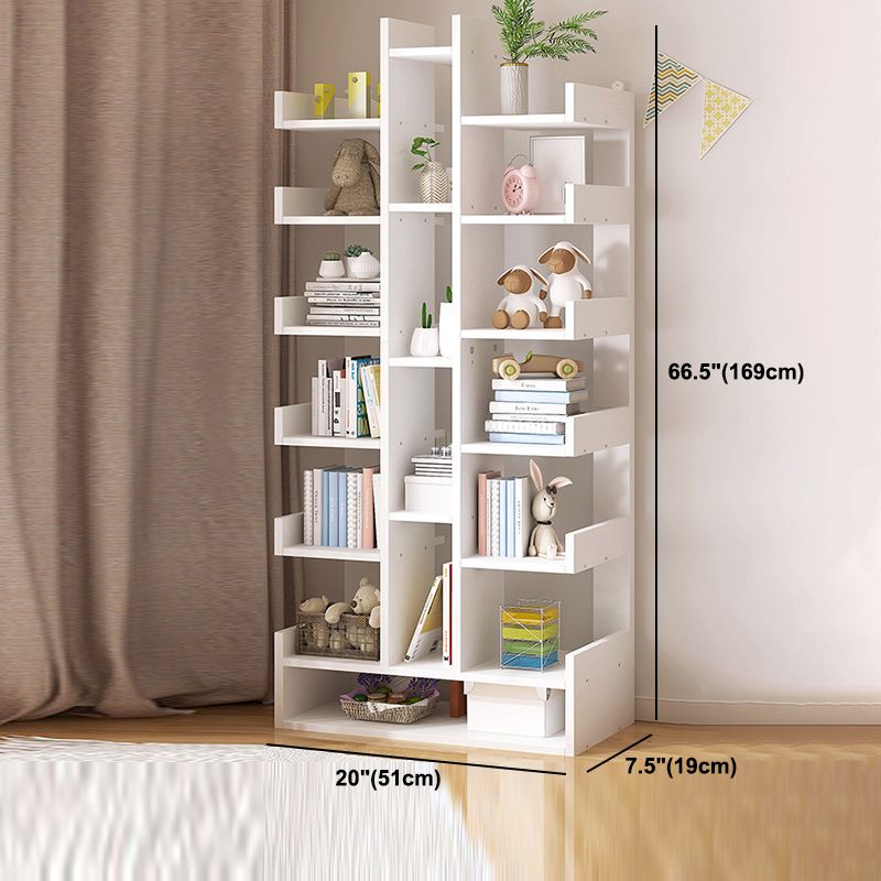 Scandinavian Manufactured Wood Etagere Bookshelf Vertical Open Bookcase for Home Clearhalo 'Bookcases' 'furn' 'furn_bookcases' 'Furniture' 'furniture_bookcases' 'Office Furniture' 1200x1200_376fc2b3-a7dc-4caa-8e14-6d8bd3231c4b