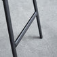 Modern Backrest Armless Counter Stool Iron Bar Stool with Seat and Pedal for Cafe