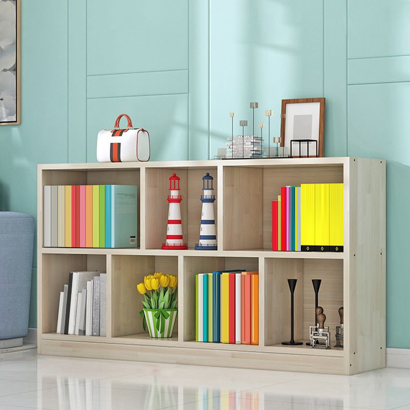 Contemporary Closed Back Book Shelf Wood Horizontal Bookshelf for Office Clearhalo 'Bookcases' 'furn' 'furn_bookcases' 'Furniture' 'Office Furniture' 1200x1200_3771823e-58ed-4b47-a9cc-fbbc98bc6381