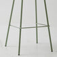 Taburete de bar de cuero de PU de estilo moderno, taburete de bar con asiento cuadrado y patas de metal