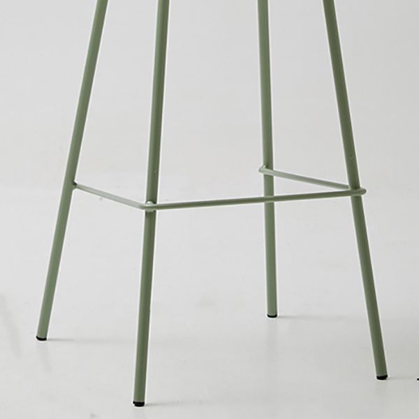 Taburete de bar de cuero de PU de estilo moderno, taburete de bar con asiento cuadrado y patas de metal