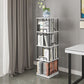 Glam Open Etagere Bookshelf Iron Frame Rubber Wood Shelf Bookshelf Clearhalo 'Bookcases' 'furn' 'furn_bookcases' 'Furniture' 'furniture_bookcases' 'kitchen' 'kitchen_bookcases' 'Living Room Furniture' 'Office Furniture' 1200x1200_37735c20-4a86-4f06-bea4-f8f616f4d701