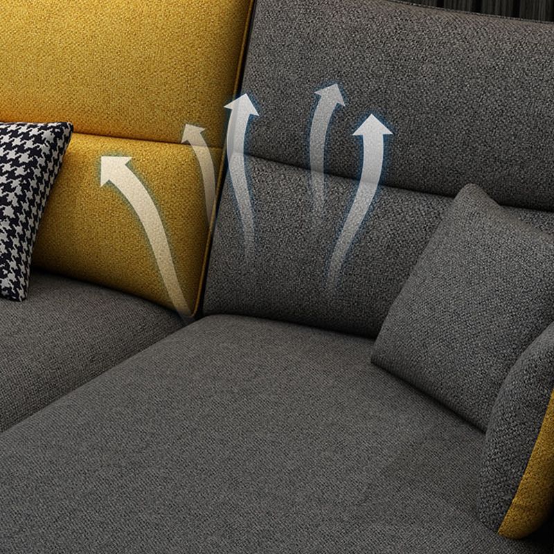 Modern Pillow Top Arm Sectional with Removable Cushions for Living Room Clearhalo 'furn' 'furn_sectionals' 'Furniture' 'furniture_sectionals' 'kitchen' 'kitchen_sectionals' 'Living Room Furniture' 'Sectionals' 1200x1200_37745dd1-e73b-4eb0-9545-b5e96e2e8534