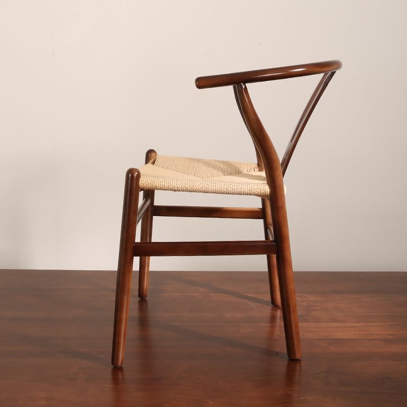 Sedie da pranzo in legno in stile contemporaneo cucina da pranzo laterale senza braccio