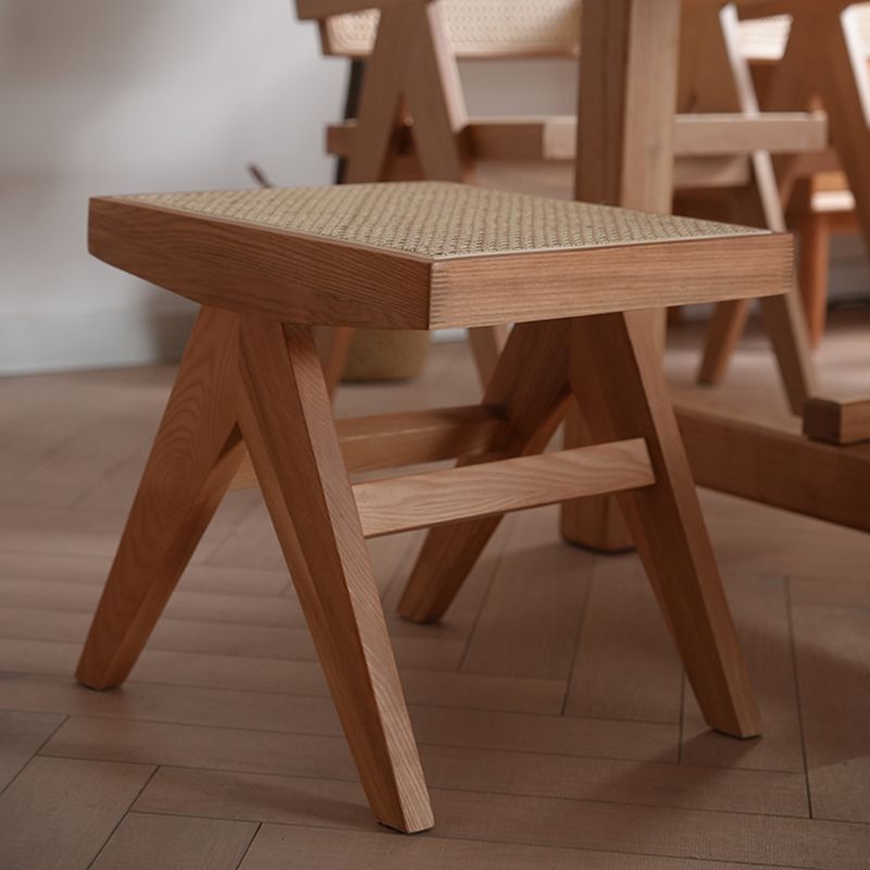 Rectangle 17.7" Wide Seating Bench Solid Wood Entryway Bench in Oak Clearhalo 'Benches' 'Chairs & Seating' 'furn' 'furn_benches' 'Furniture' 'Living Room Furniture' 1200x1200_377a9c5f-5ecf-4b70-9eac-7f5d3cb53b0f