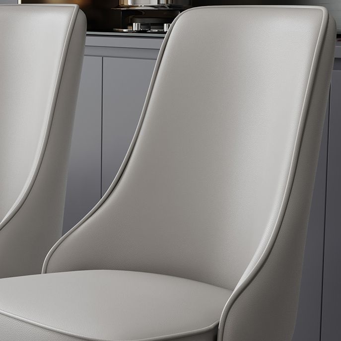 Fabric Dining Chair Modern Parsons Armless Chair for Dining Room