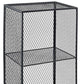Metal Closed Back Bookshelf Standard Shelves Included Bookcase