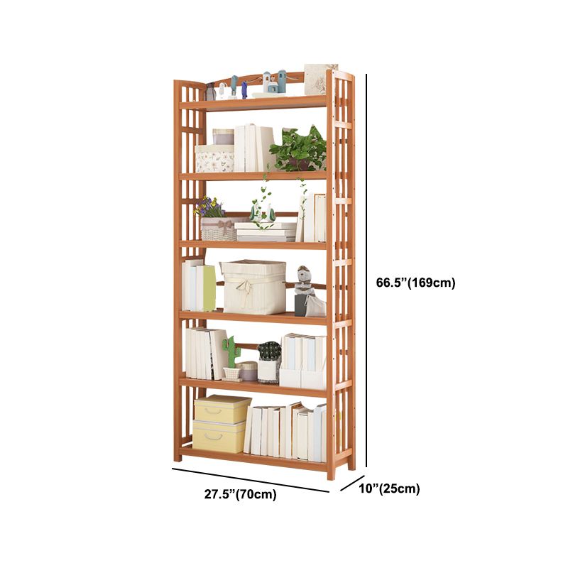 Libreria standard in bambù contemporanea libreria di scaffali aperti