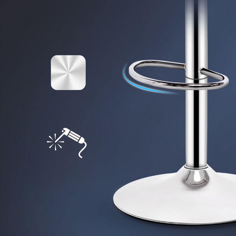 Contemporary Adjustable Height Swivel Bar Stool Home Plastic Footrest Stool Clearhalo 'Bar Furniture' 'Bar Stools' 'bar_stools' 'furn' 'furn_bar_stools' 'furniture_bar_stools' 'Kitchen & Dining Furniture' 'kitchen&dining_furn' 'kitchen' 'kitchen_furn' Furniture' 1200x1200_377e9c49-cb99-461c-abcc-e427a25f88d7