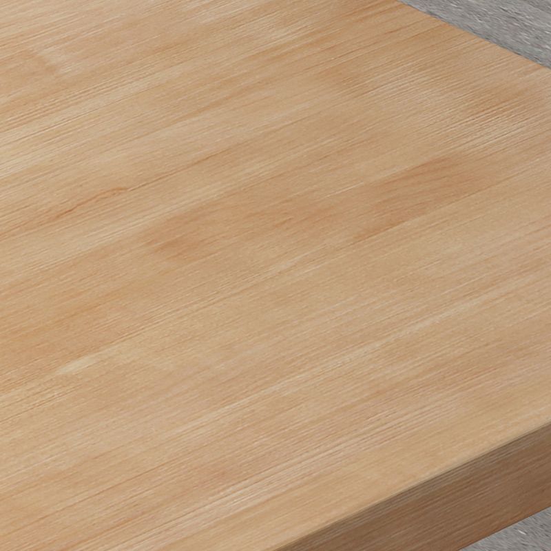 Industrial Wooden Dining Table Square Sled Dining Table for Restaurant