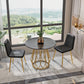 Round Sintered Stone Dining Table Traditional Luxury Dining Table for Dining Room Clearhalo ' dining_table' 'Dining Tables & Seating' 'Dining Tables' 'furn' 'furn_dining_table' 'Furniture' 'furniture_dining_table' 'Kitchen & Dining Furniture' 'kitchen&dining_furn' 'kitchen' 'kitchen_dining_table' 1200x1200_377f11f0-8566-4800-b3ee-8006f9a07c53