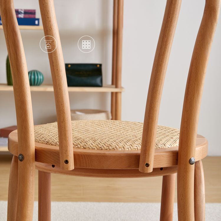 Contemporary Indoor Dining Side Chair Solid Wood Frame Side Chair