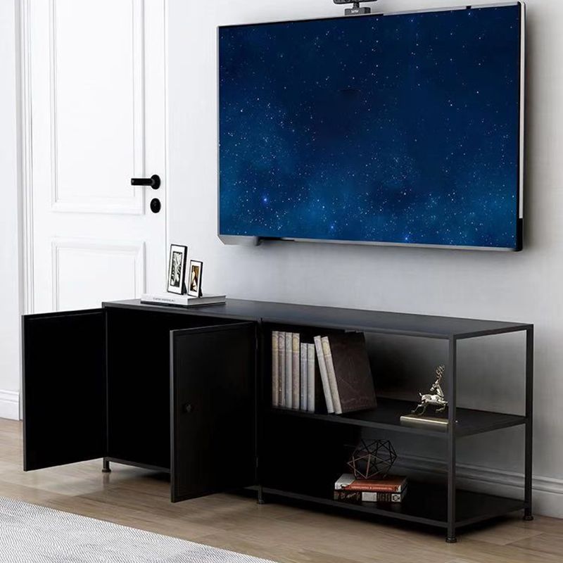 12.99 "W TV Stand Open Storage Industrial Style Console