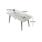 Modern Rectangle Sintered Stone Dining Table Set 1/2/5/6/7 Pieces Dining Set for Home Use Clearhalo 'Dining Room Sets' 'Dining Tables & Seating' 'dining_room_set' 'furn' 'furn_dining_room_set' 'Furniture' 'Kitchen & Dining Furniture' 1200x1200_3784718c-c6f5-46a4-b64c-c8dcea82a57e