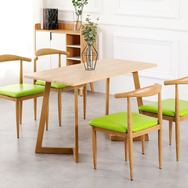 Industrial Kitchen Wood Table for Restaurant Dining Table with Wooden Base Clearhalo ' dining_table' 'Dining Tables & Seating' 'Dining Tables' 'furn' 'furn_dining_table' 'Furniture' 'furniture_dining_table' 'Kitchen & Dining Furniture' 'kitchen&dining_furn' 'kitchen' 'kitchen_dining_table' 1200x1200_37858231-be6e-4d26-a2f3-983ffecdecbe