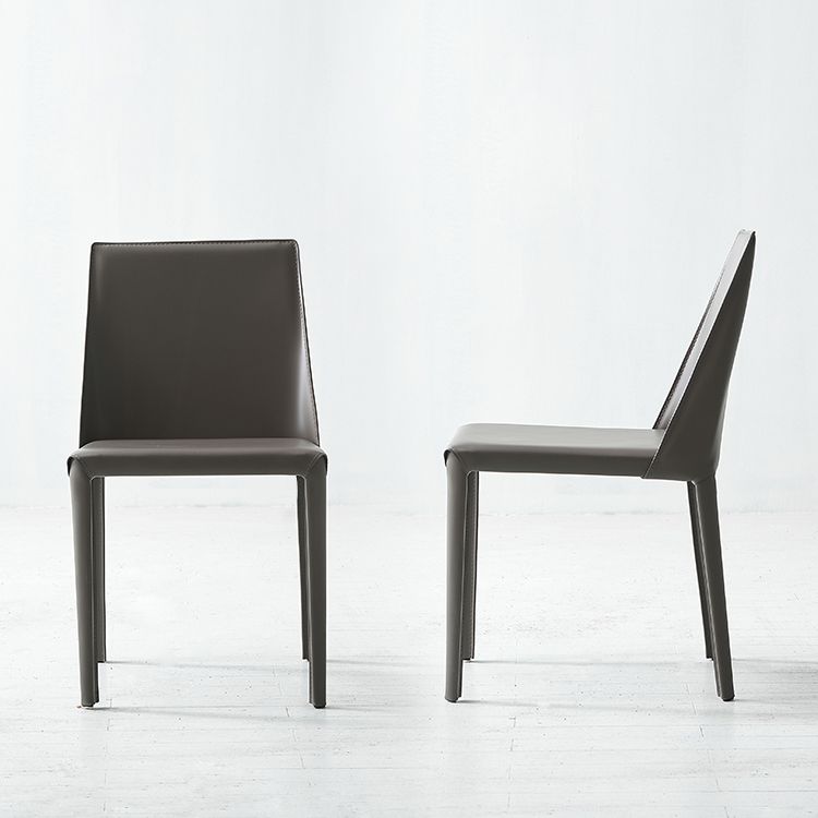 Modern Leather Dining Room Chairs Armless Metal Dining Chairs for Restaurant Use Clearhalo ' kitchen&dining_furn' 'Dining Chairs' 'Dining Tables & Seating' 'dining_chair' 'furn' 'furn_dining_chair' 'Furniture' 'furniture_dining_chair' 'Kitchen & Dining Furniture' 'kitchen' 1200x1200_3786e9fa-7861-4182-8ed4-0d58978260fc