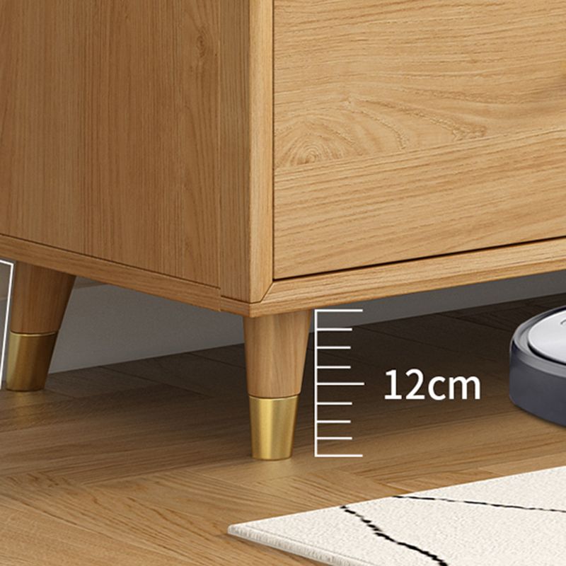 Legno massiccio moderno da pranzo porte di vetro in vetro con cassetti con cassetti