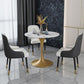 Modern 1/2/4/5 Pieces Dining Set Round Stone Dining Table for Dining Room
