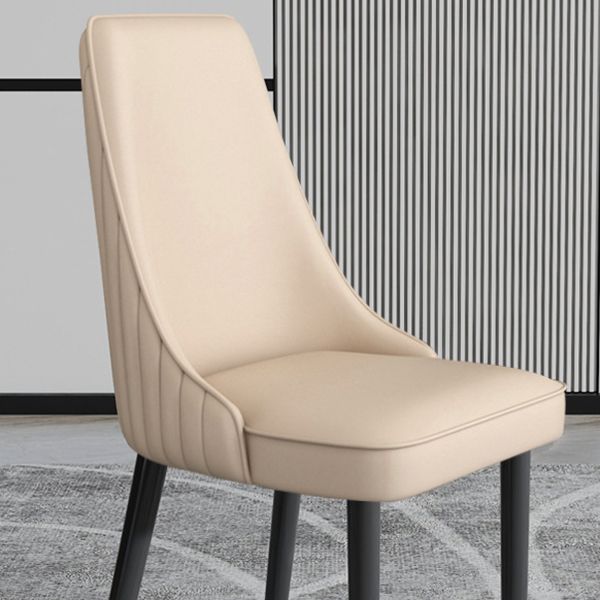 Sedia da pranzo in pelle finta Parsons Casa braccio da pranzo.