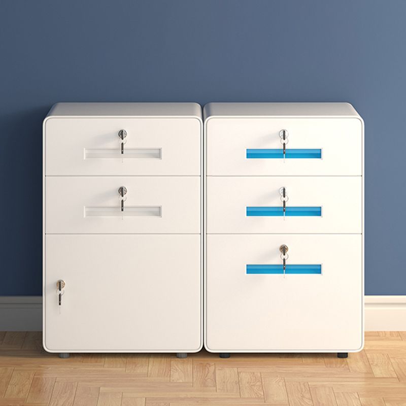 Archivo vertical Babyet Contemporáneo Archivo resistente al fuego de metal con cajones