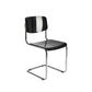 Industrial Armless Indoor Chair Plastic Open Back Side Chair with Metal Base
