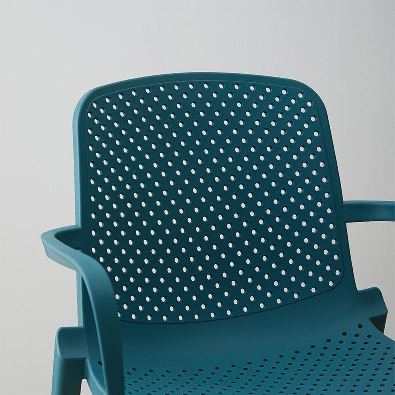 Plastic Modern Contemporary Kitchen Chair Arm Solid Back Dining Room Chair Clearhalo 'Dining Chairs' 'Dining Tables & Seating' 'dining_chair' 'Furniture' 'furniture_dining_chair' 'Kitchen & Dining Furniture' 1200x1200_37927782-42e2-4b54-95dd-2aa89b2cc4e9