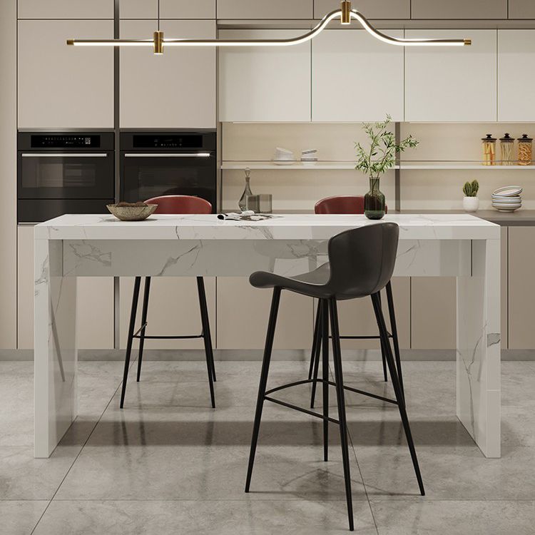 Contemporary Living Room Rectangle Double pedestal Bar Dining Table Clearhalo 'Bar Furniture' 'Bar Tables' 'bar_tables' 'furn' 'furn_bar_tables' 'Furniture' 'Kitchen & Dining Furniture' 1200x1200_37935396-dc0f-46d0-9fb6-b054ecbe6a5d