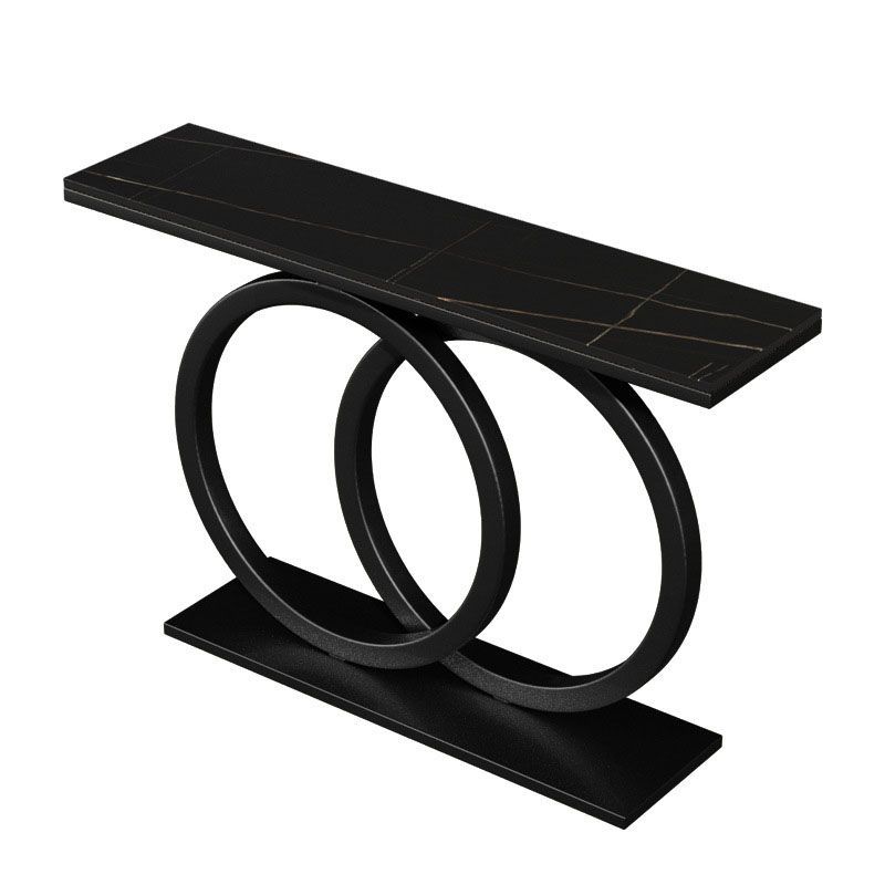 Tavolo da divano console in pietra moderna tavolo da rettangolo di rettangolo per sala