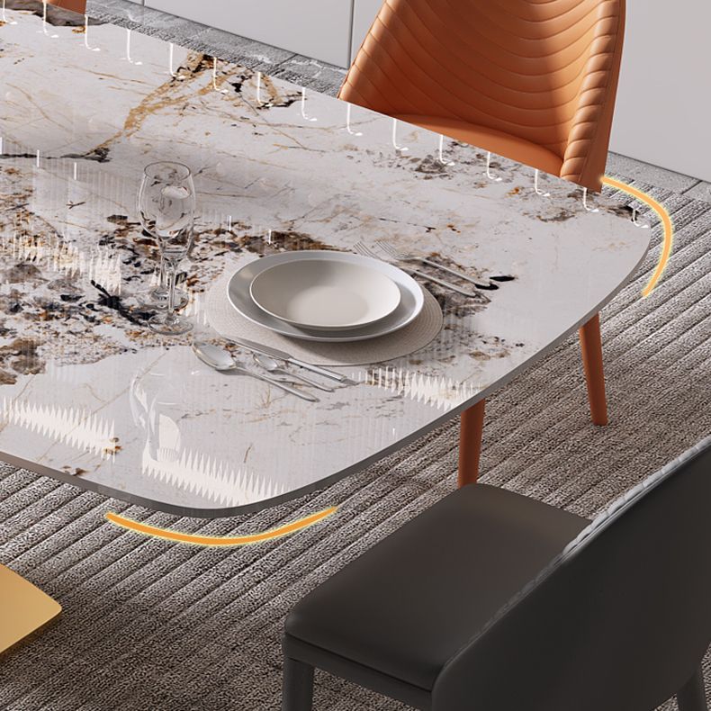 Rectangle Luxury Dining Table White Tone Fixed Table of Sintered Stone Clearhalo ' dining_table' 'Dining Tables & Seating' 'Dining Tables' 'furn' 'furn_dining_table' 'Furniture' 'furniture_dining_table' 'Kitchen & Dining Furniture' 'kitchen&dining_furn' 'kitchen' 'kitchen_dining_table' 1200x1200_37953956-a597-4414-b706-ecfefadd101d