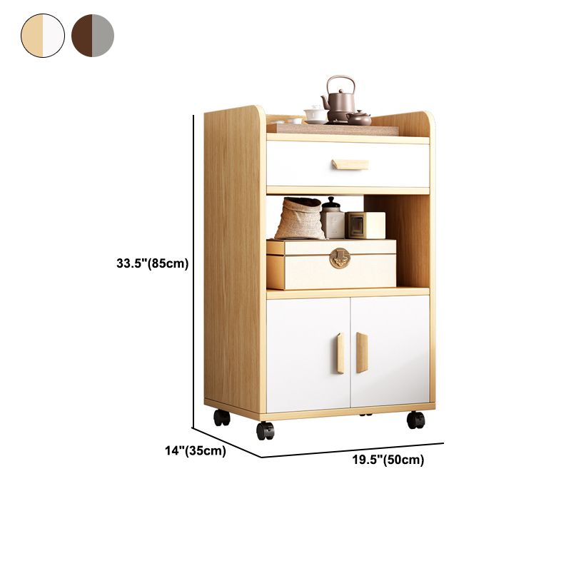 31.49 "/33.4" lange 1-deurs houten nachtkastje nachtkastje met plank