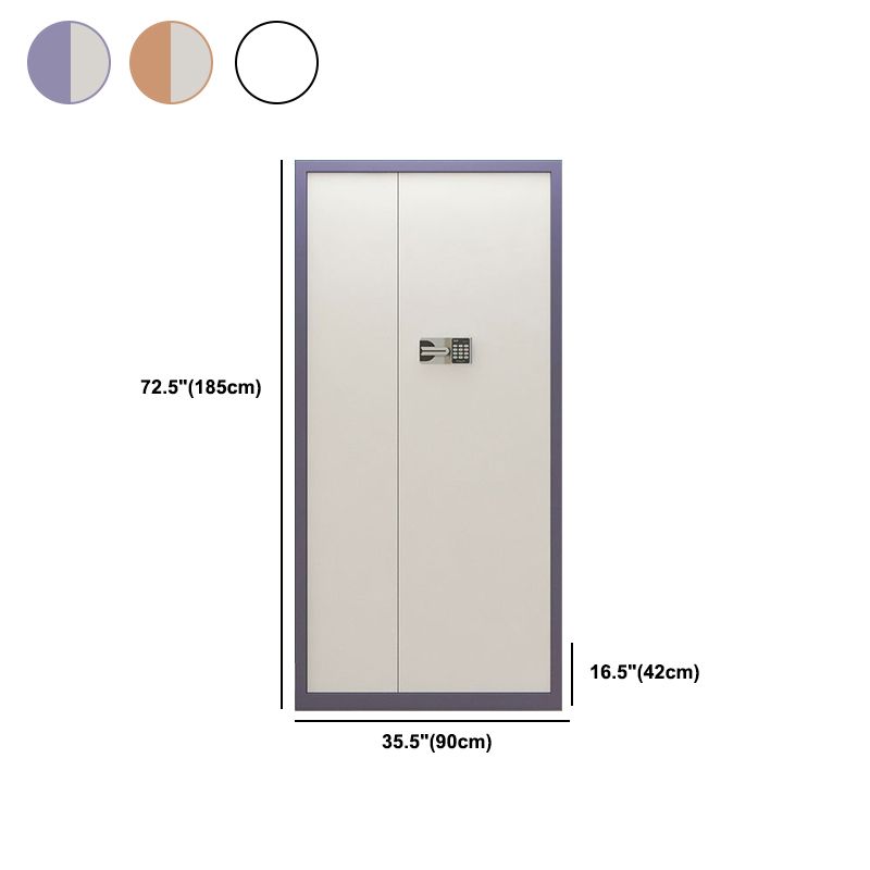 Contemporary File Cabinets Metal Frame Vertical File Cabinet with Lock Clearhalo 'Filing Cabinets' 'filling_cabinets' 'furn' 'furn_filling_cabinets' 'Furniture' 'Office Furniture' 1200x1200_379673f0-bbce-4c5e-a6b3-3e6a8b0a8833