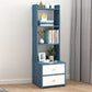 Engineered Wood Bookshelf Open Back Contemporary Bookcase for Home